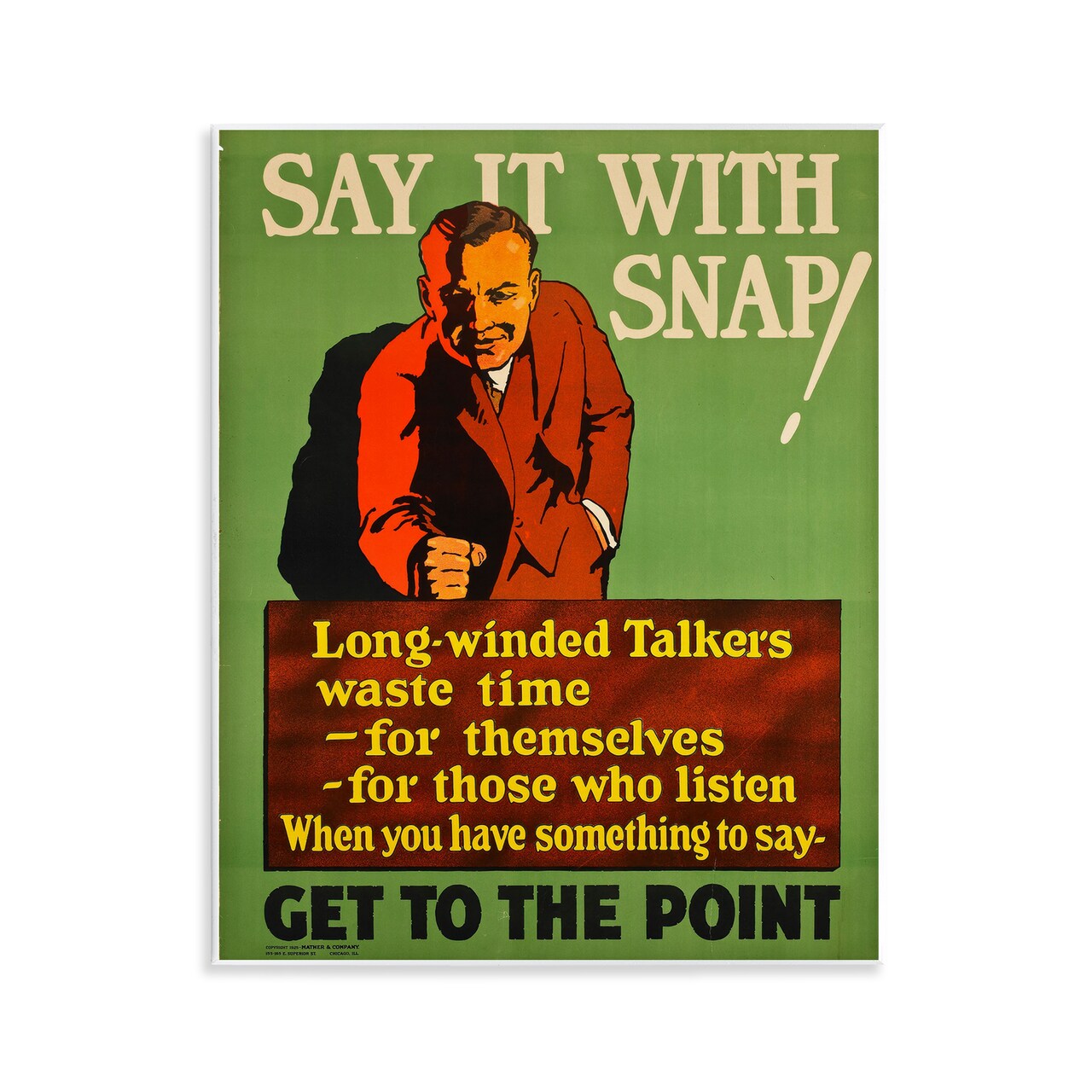 Stupell Industries Vintage Say It With Snap Wall Plaque Design by Marcus Jules